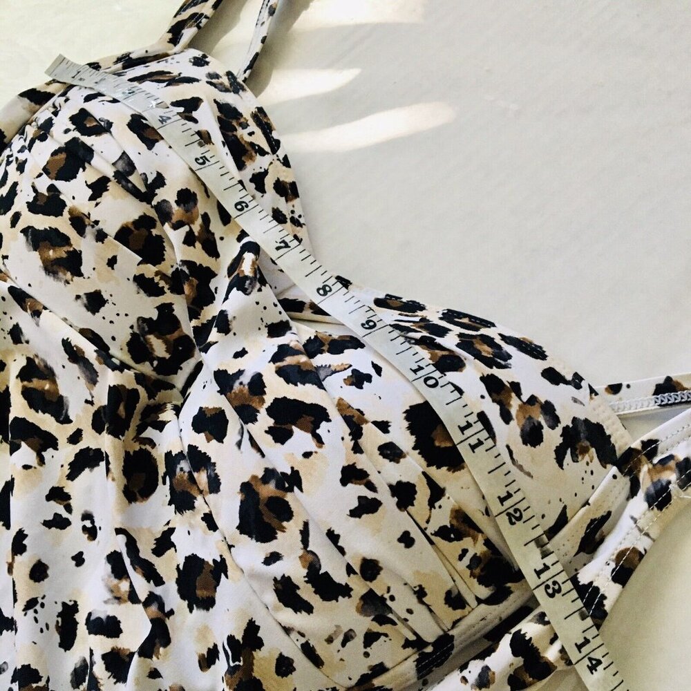 NIP TUCK Joanne Le opard Twist Front One Piece Swimsuit Tummy Control‎ Size 8 - Picture 7 of 11